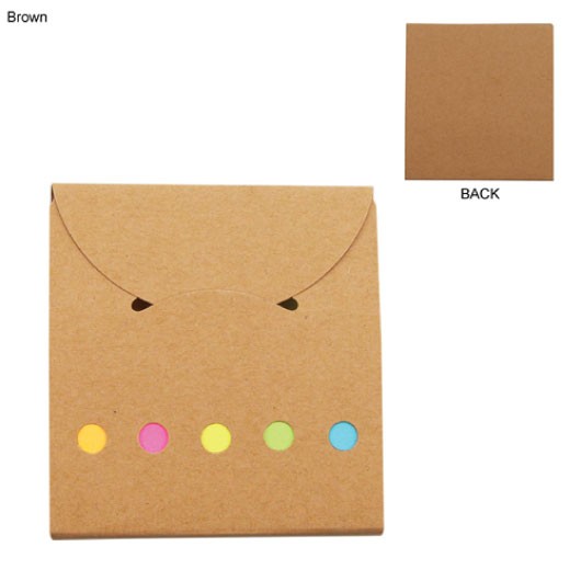 Brown Pocket Case Sticky Notes